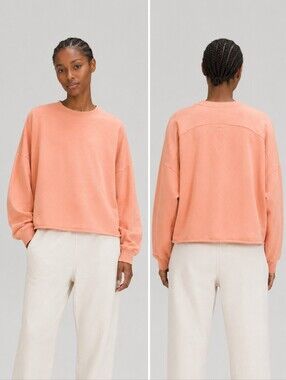Lululemon LA Oversized Boxy Crew - Pink Savannah